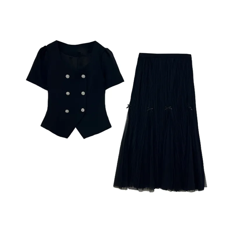 Icicofficial Two Piece Skirt Sets Women's-6