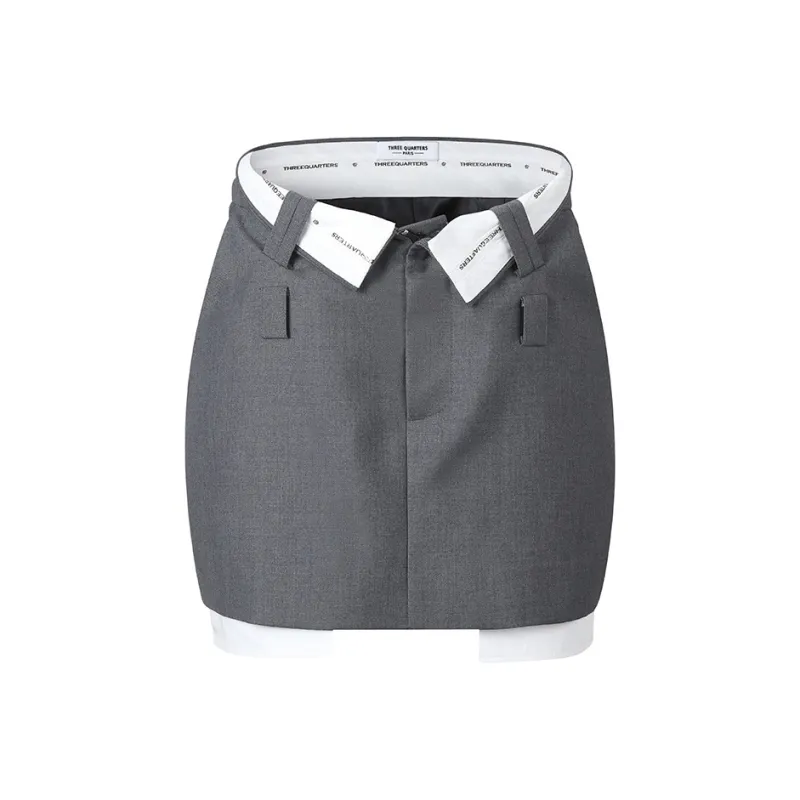 Three Quarters Casual Short Skirts Women's-0
