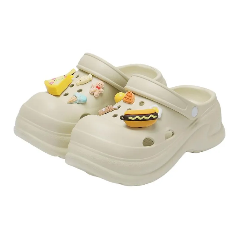 MINISO Summer High Heel Platform Women's Squashy And Bouncy Feeling Cartoon Cute Closed Toe Slippers-10
