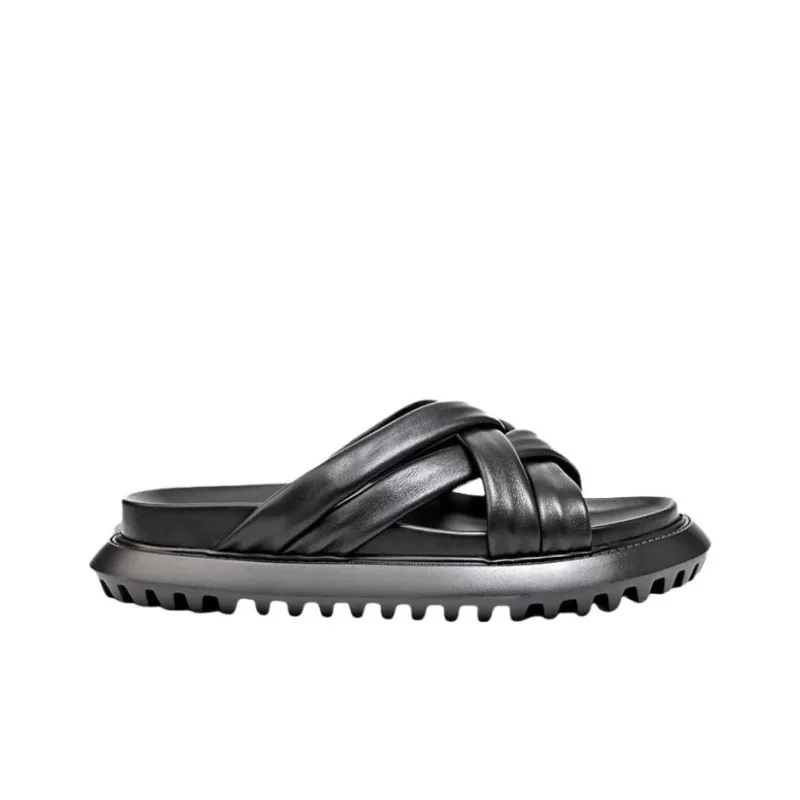 Brounvanm Slide Slippers Men's Black-1
