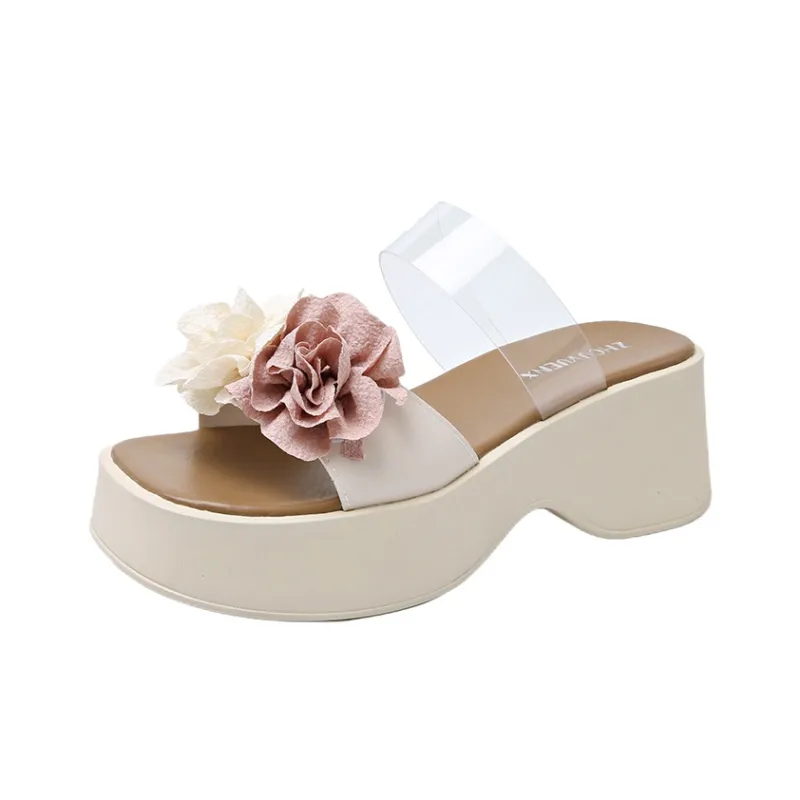 Puppytown Rubber Sole Crystal Quick Dry And Abrasion Resistant Slide Slippers Women's-0