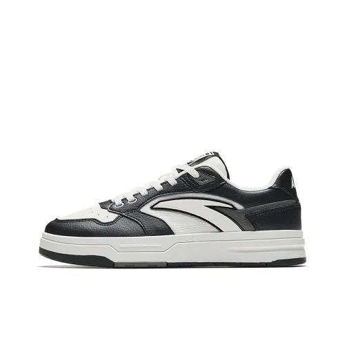 Anta Street Play LITE Anti Slip Wear Resistant Low Top Skateboard Shoes Women's Black White