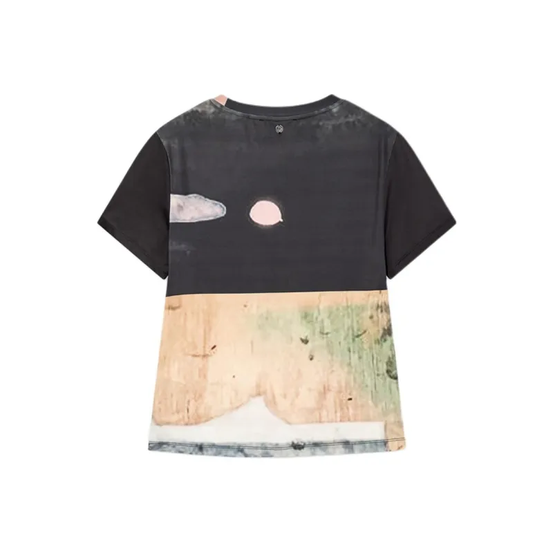 Desigual T Shirts Women's Black With Print-1