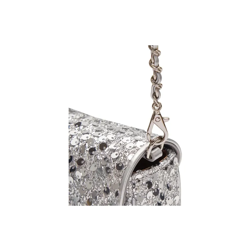 ELLE Fabric Crossbody Bag Women's Silver/Pink-3