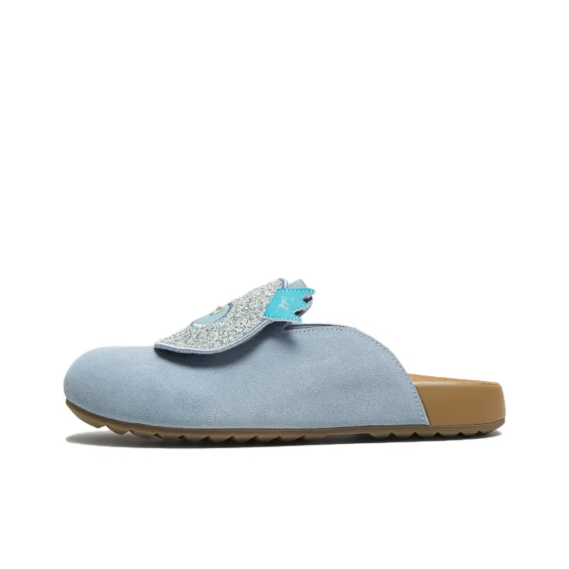 TATA Leather Patchwork Quiet Closed Toe Slippers Women's-0