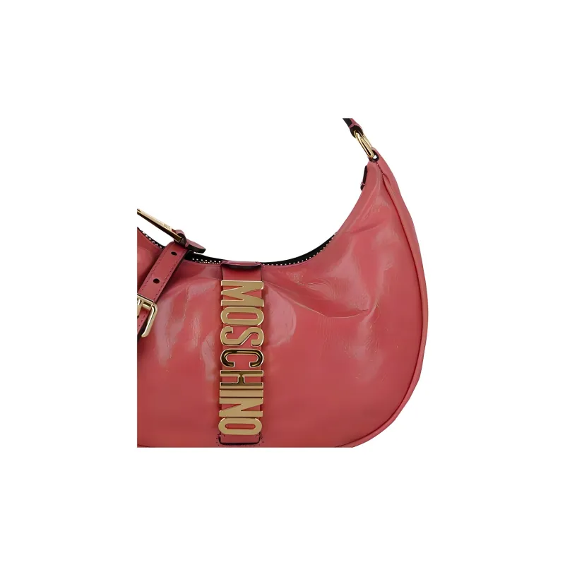 MOSCHINO Viscose Hobo Bag Shoulder Bag Crossbody Bag Handbag Women's Light Pink-4