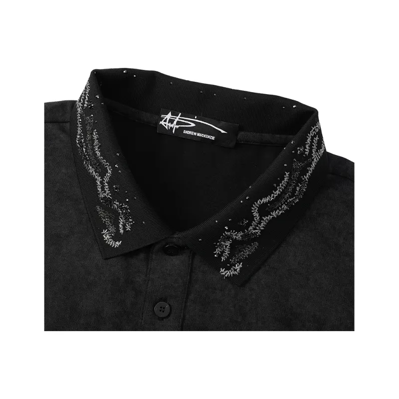 ANDREW MACKENZIE T Shirts Men Black-2