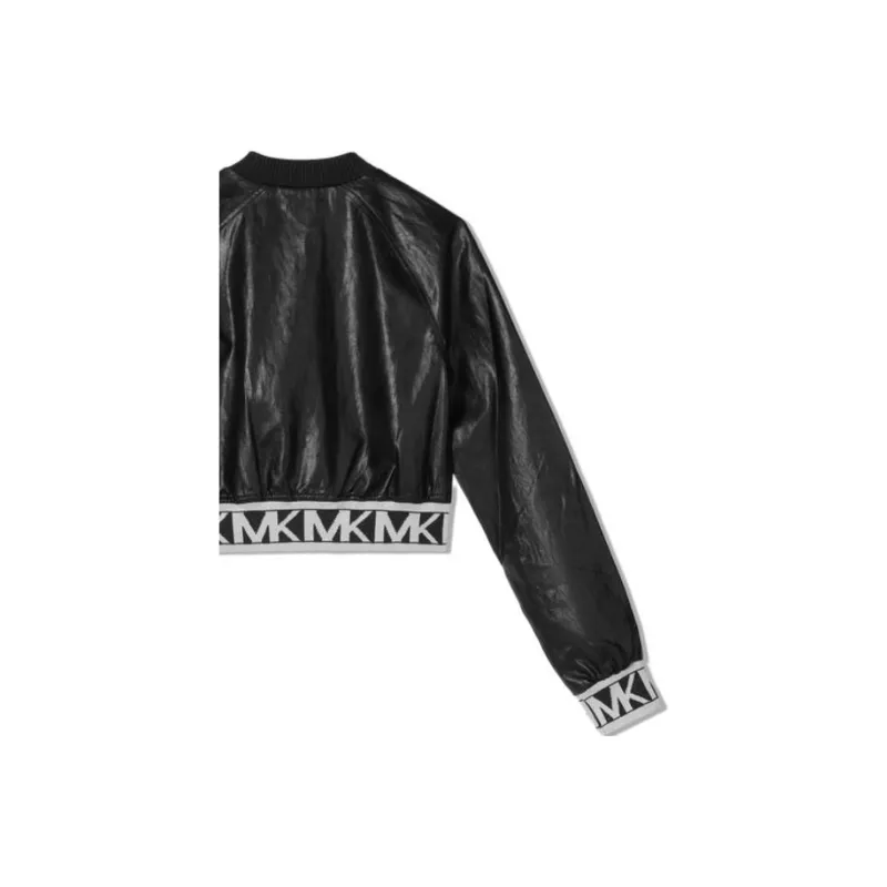 MICHAEL KORS FW22 Cropped Coat Women's Black-3