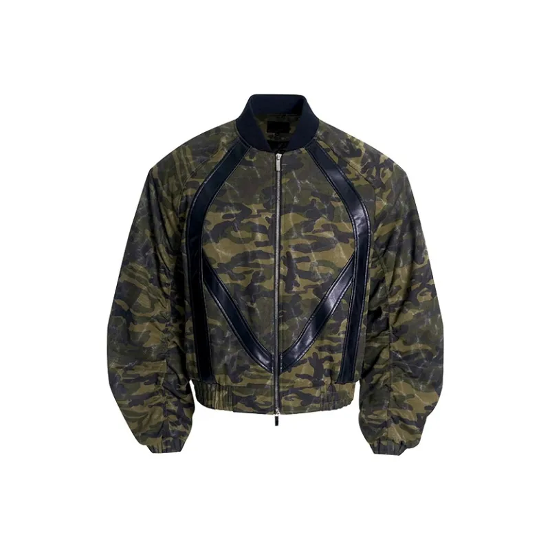 START EXCEED END With Leather Baseball Jacket Coat Unisex-0