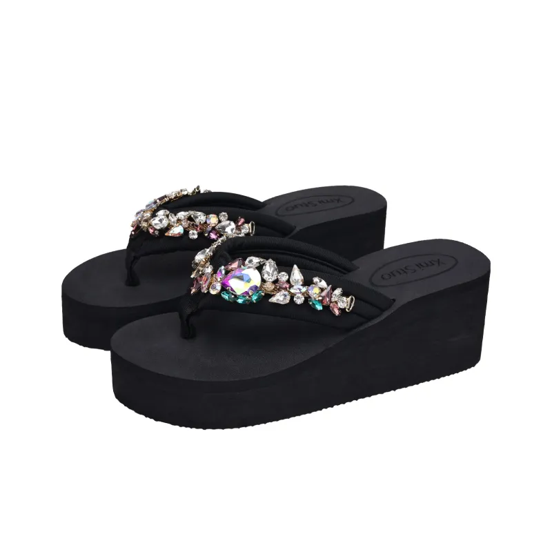 XMISTUO Quiet Abrasion Resistant Slip Resistant Flip Flops Women's-1