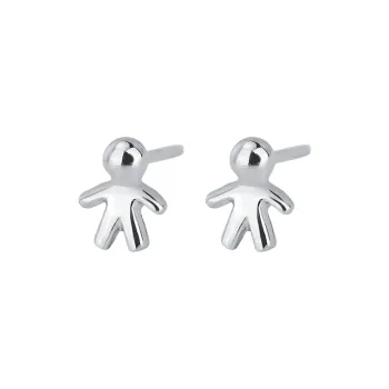 PHOENIXSILY 999 Fine Silver Stud Earrings Women's