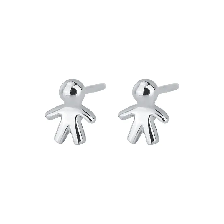 PHOENIXSILY 999 Fine Silver Stud Earrings Women's-0
