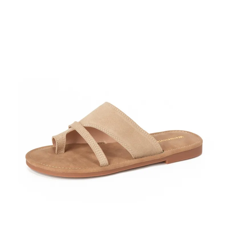QITUMAUL Rubber Sole Slide Slippers Unisex-0