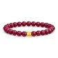 Solid Gold Cat Eye 6mm Zisha (Purple Clay) Beaded Bracelet