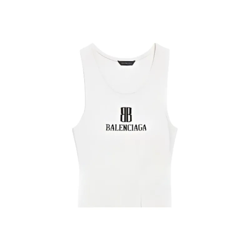 Balenciaga FW25 Tank Top Regular Fit Women's White-6