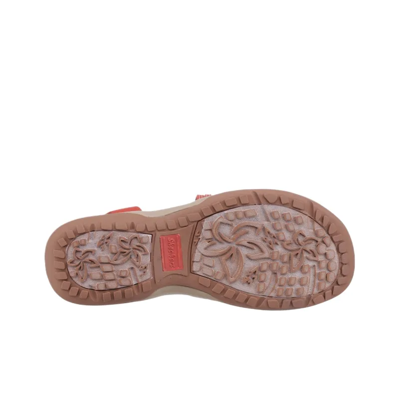 Skechers Reggae Slim Beach Sandals Women's Pink Brown-5