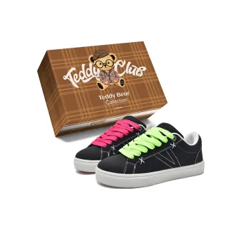 Teddy Bear Collection Slip Resistant, Abrasion Resistant, Lightweight Low Top Skateboard Shoes Unisex