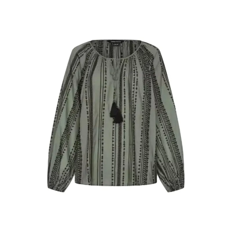 URBAN REVIVO Shirts Women's Gray Green-0