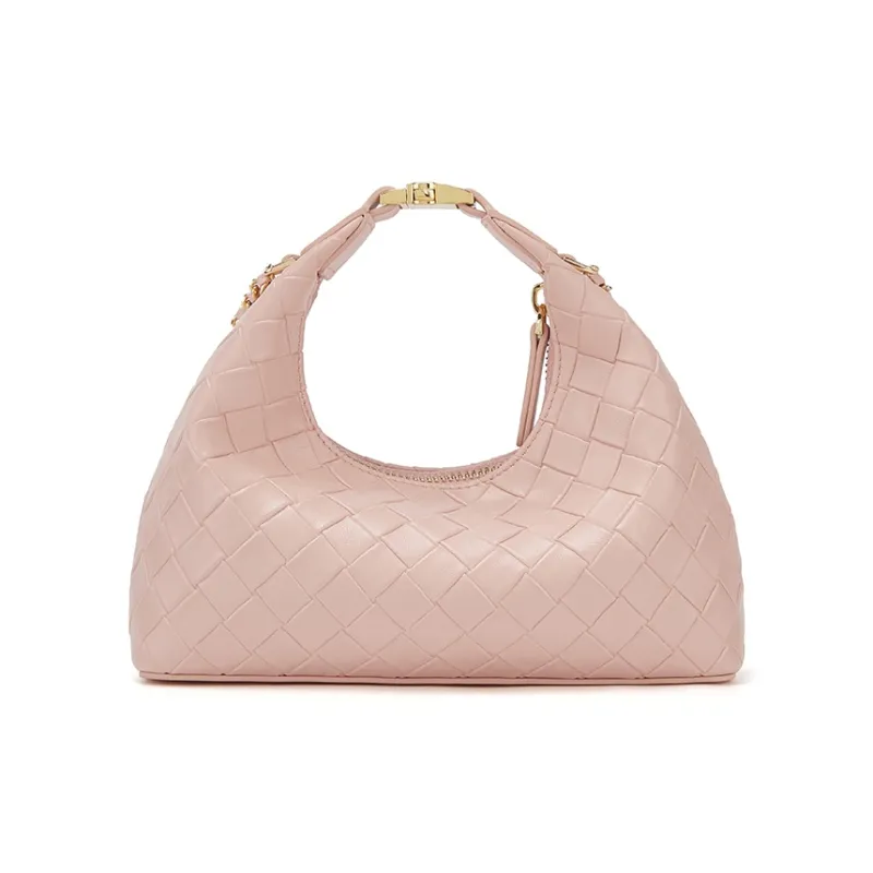 ELLE Synthetic Leather Shoulder Bag, Crossbody Bag, Handbag Women's Black/White/Light Yellow/Pink-17