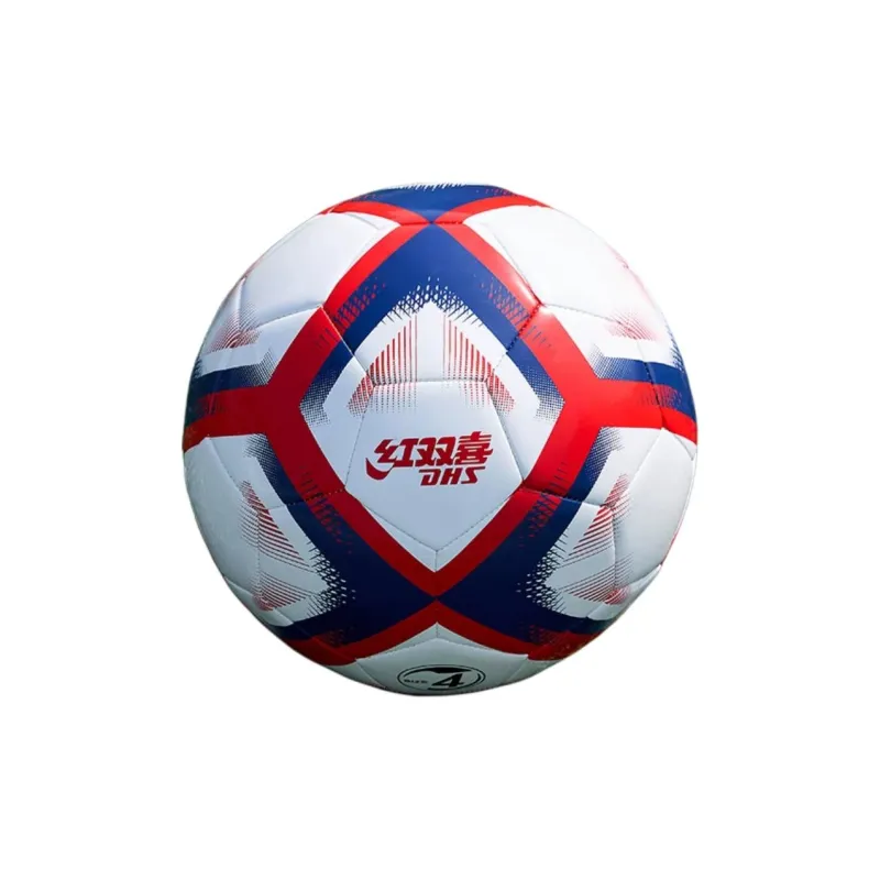 DHS Size 4 Soccer TPU Machine Stitched Soccer Ball Kids' White Red Blue-1