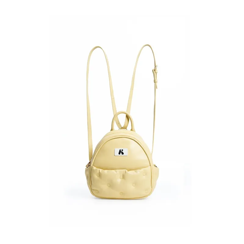 Karkki Sheepskin Backpack Women's Vanilla Yellow-4
