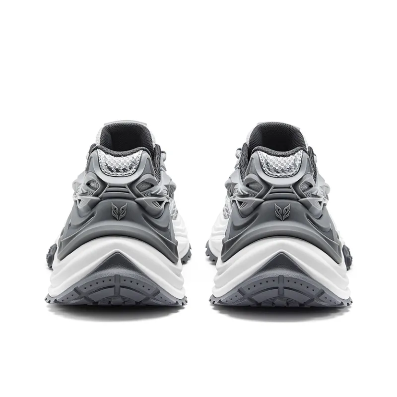 OGR Cushioning Abrasion Resistant Height Increasing Lightweight Mat Low Top Chunky Sneakers Unisex Gray-4