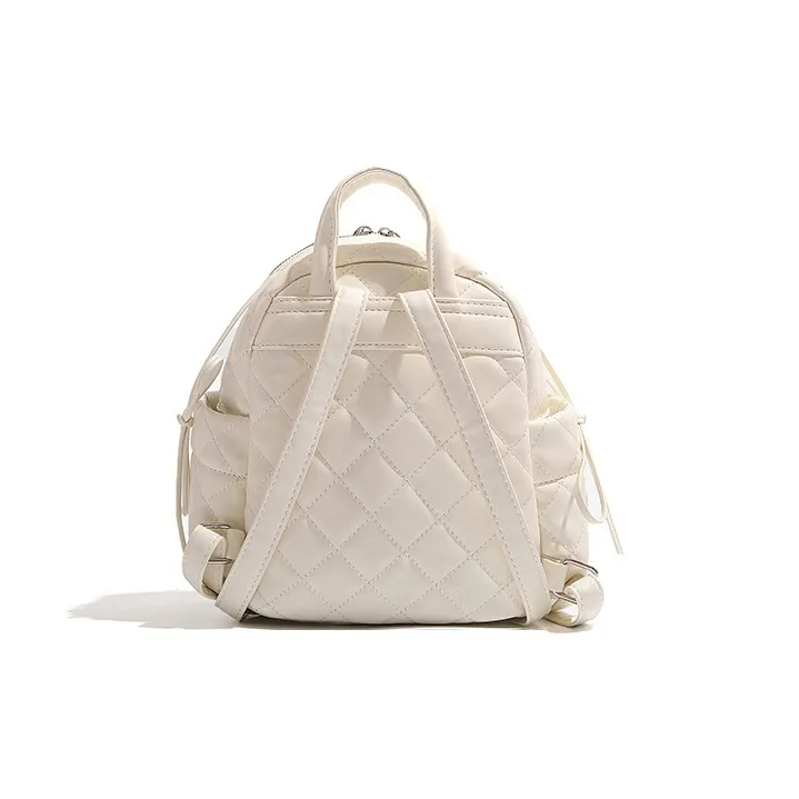 Jade En Plus PU Backpack Regular Women's Milk White/Peach Pink-2