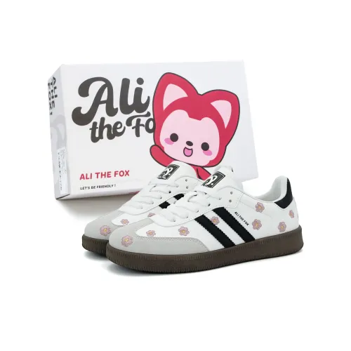 ALI THE FOX Low Top Skateboard Shoes Women's White