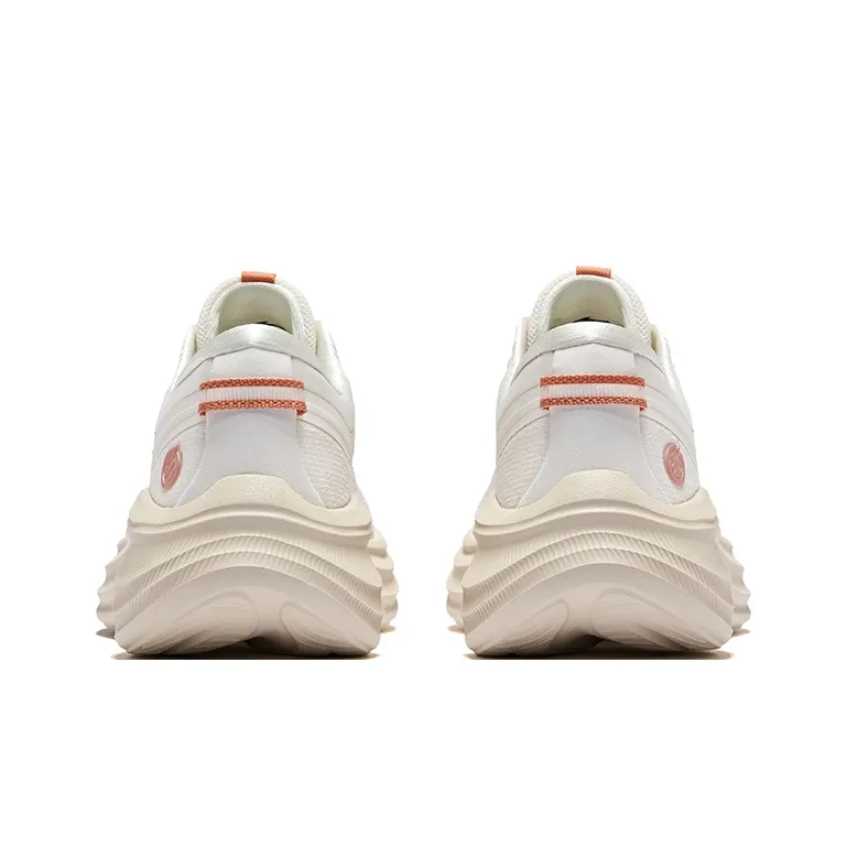 Erke Shock Absorbers Rebound Low Top City Commute Running Shoes Women's Microcrystal White-3