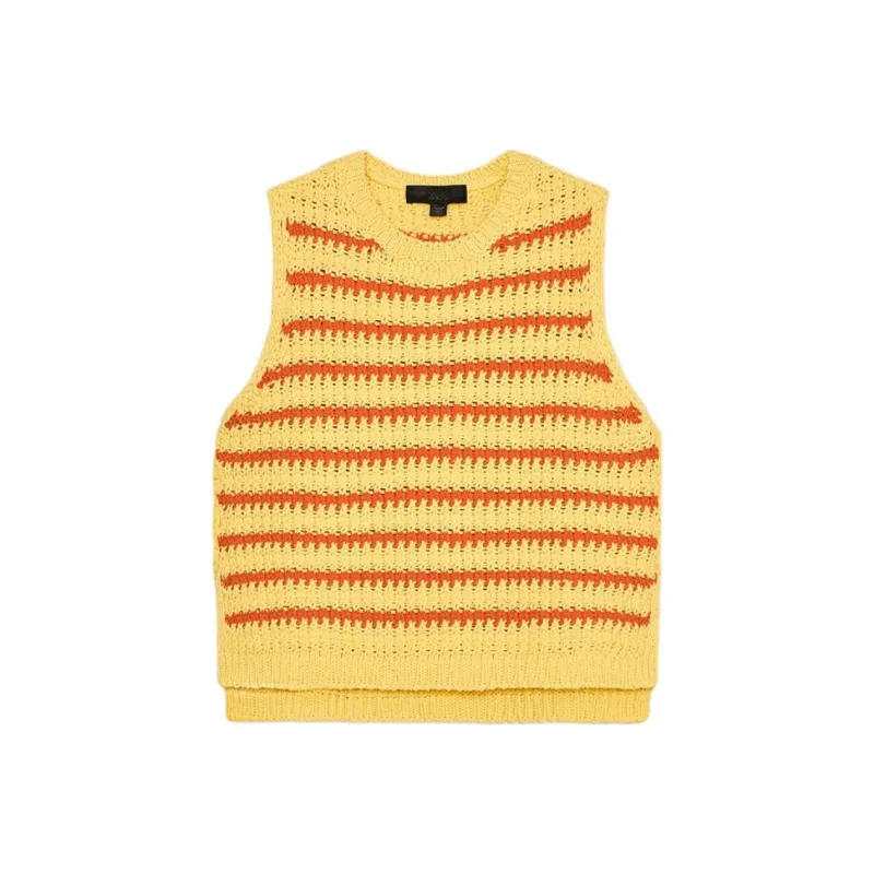 ZARA Tank Tops Women's Yellow-0