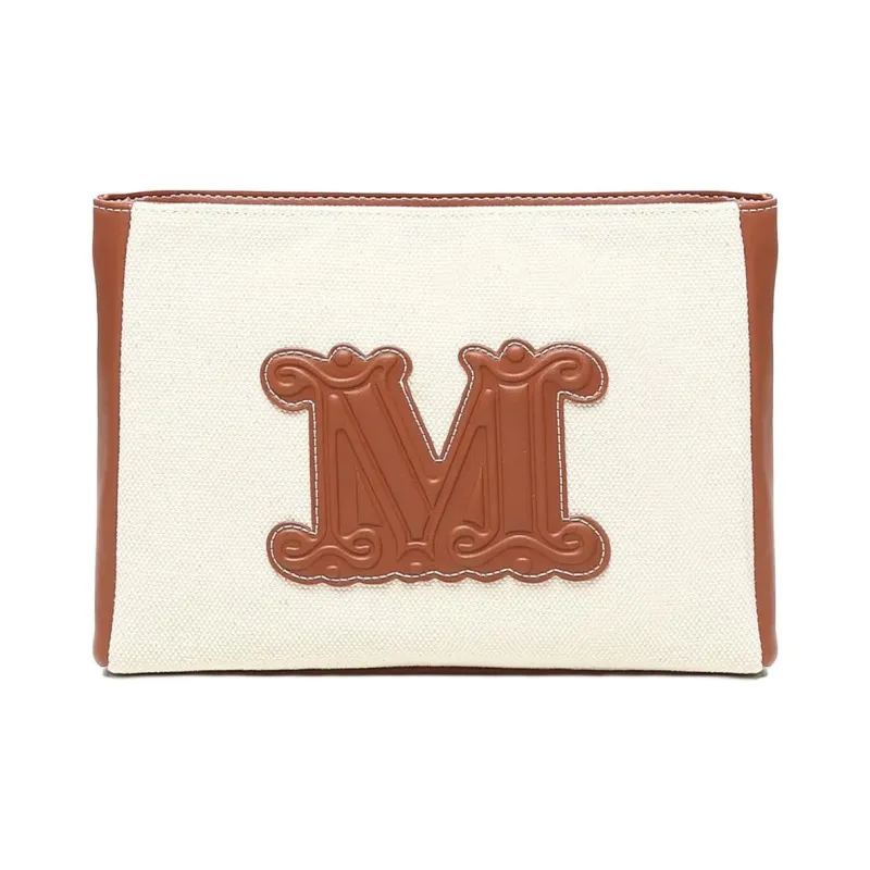 MaxMara Cotton Clutch Unisex Beige-0