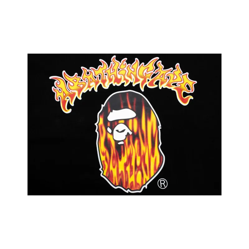 A BATHING APE Mad Flame Ape Head Relaxed Fit Tee-4