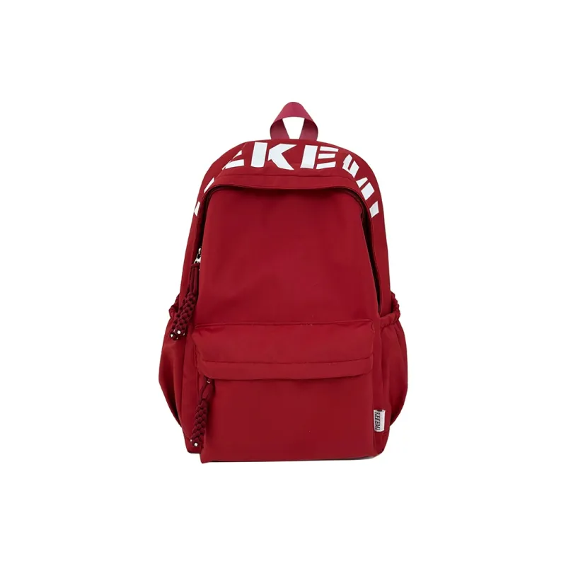 Wolfhorse Nylon Backpack Unisex Pink/Blue/White/Black/Yellow/Red-12