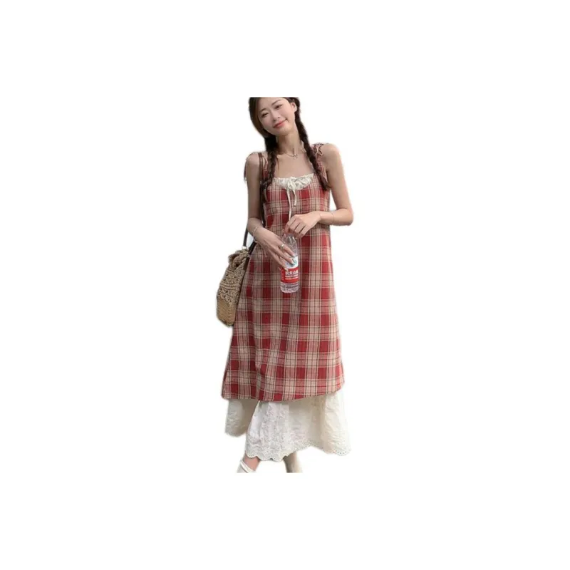 GOSO Slip Dresses Women's Red-0