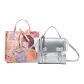 Silver+Ribbon+Shopping Bag