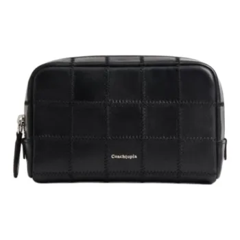 Coachtopia Sheepskin Makeup Bag Trumpets Unisex Black