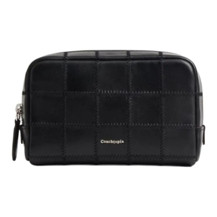 Coachtopia Sheepskin Makeup Bag Trumpets Unisex Black-0