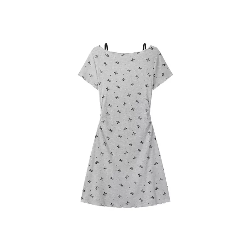 GUOZHEN Short Sleeved Dress Women's-1