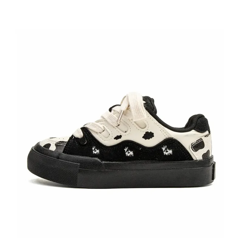 BLUBLONC Anti Slip Wear Resistant Low Top Skateboard Shoes Women's-3