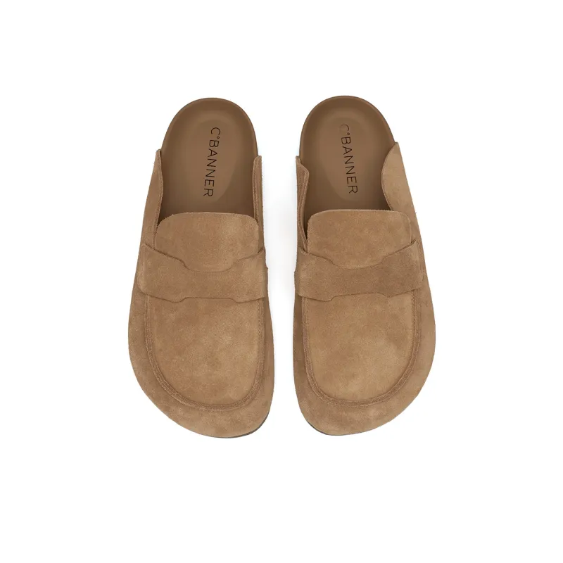 C°BANNER Slip Resistant Closed Toe Slippers Men's Beige Yellow-2