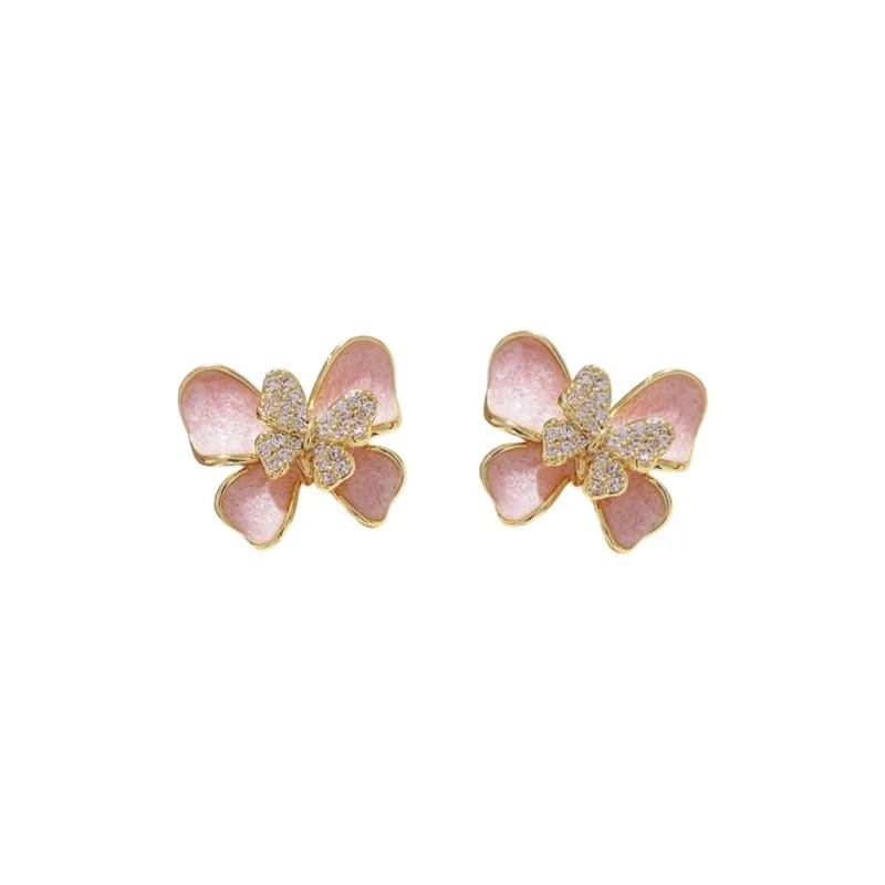 Drejew Copper Stud Earrings Women's-0