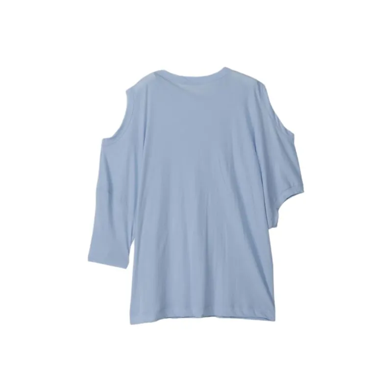 CINOH T Shirts Women's Sax Blue-1