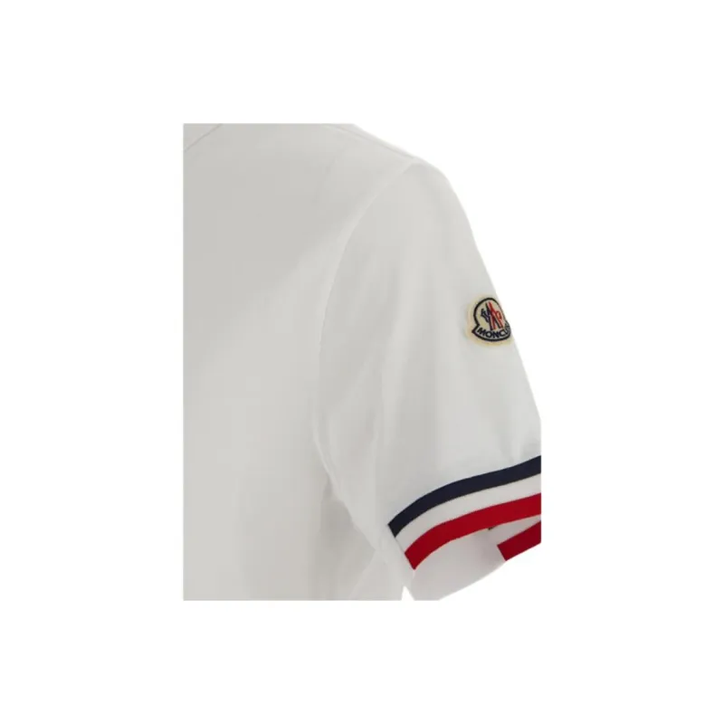 Moncler Stripe-trim Cotton Polo Shirt-4