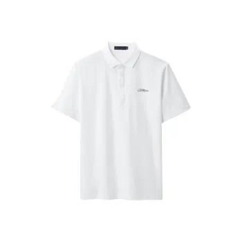 ARTSDON Polo Shirts Men Bleached Pattern