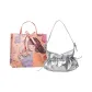 Silver+Shopping Bag