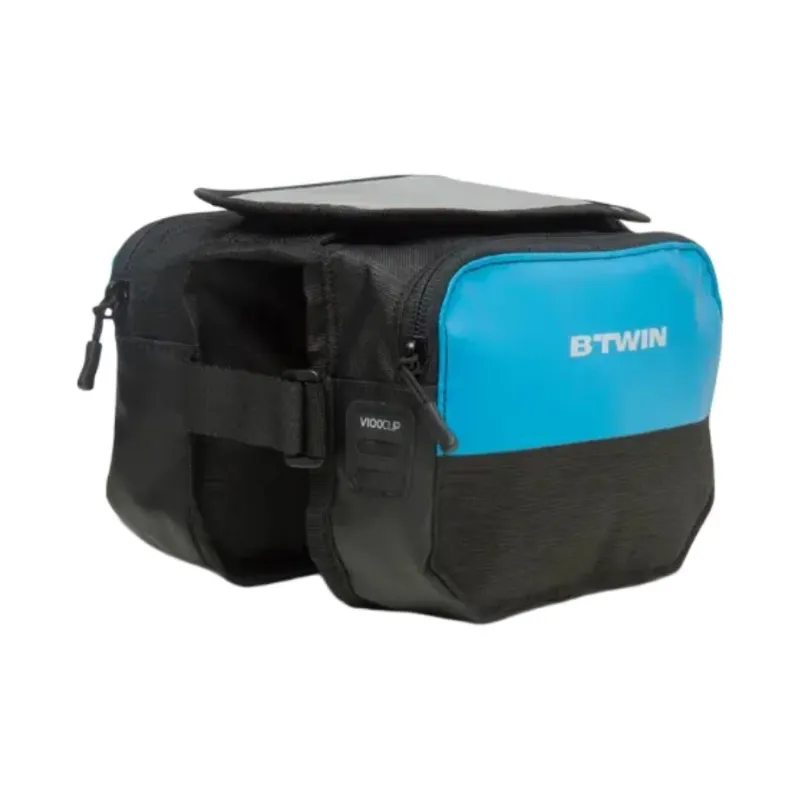DECATHLON Polyester Travel Storage Bag 2L Unisex Cyan/Black-1
