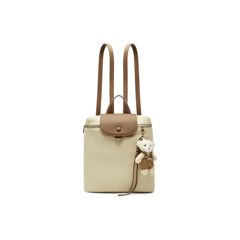 JOSINY Synthetic Leather Backpack Women's Apricot-4
