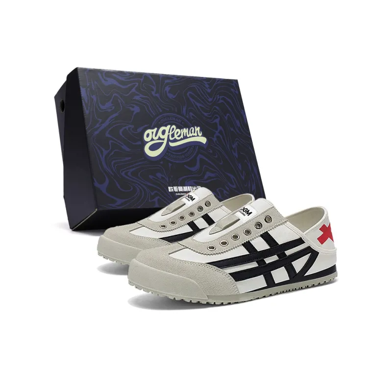 OUGLEMEN Coverage Slip Resistant And Abrasion Resistant Low Top Skateboard Shoes Unisex Box-5