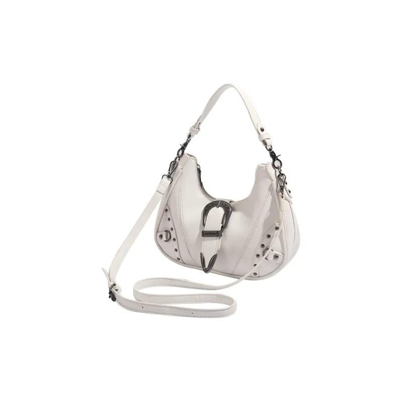 Jade En Plus PU Portable Crossbody Bag, Shoulder Bag Regular Women's Ivory White-3