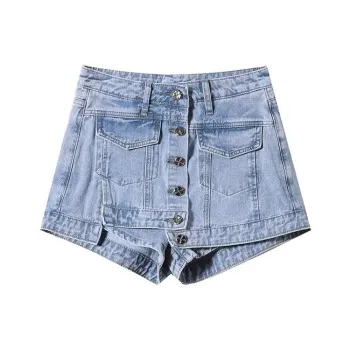 Mu Qingqing Denim Shorts Women's